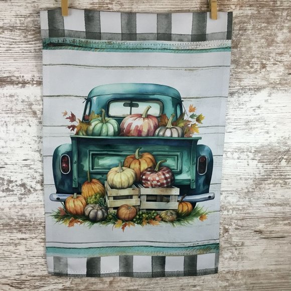 Fall Pumpkin Truck Garden Flag - Picture 2 of 5